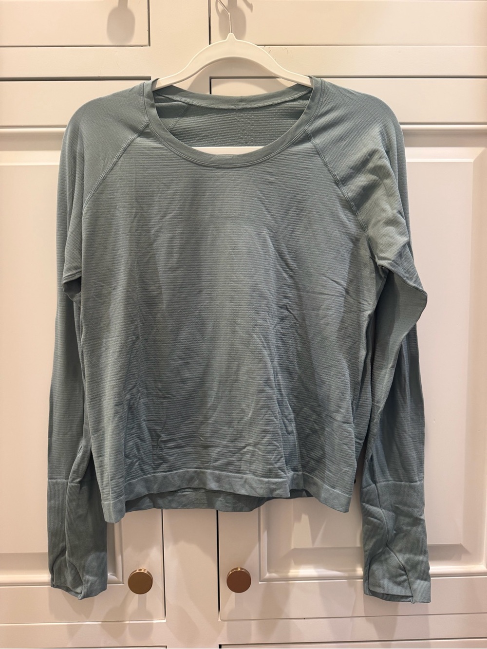 Lululemon swiftly tech cropped shirt- size 12
